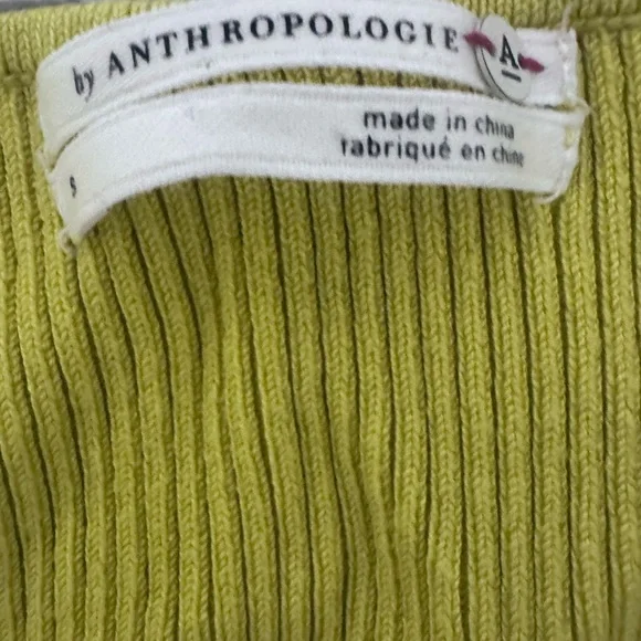 Anthropologie Lime Long Sleeve Top - Picture 6 of 6